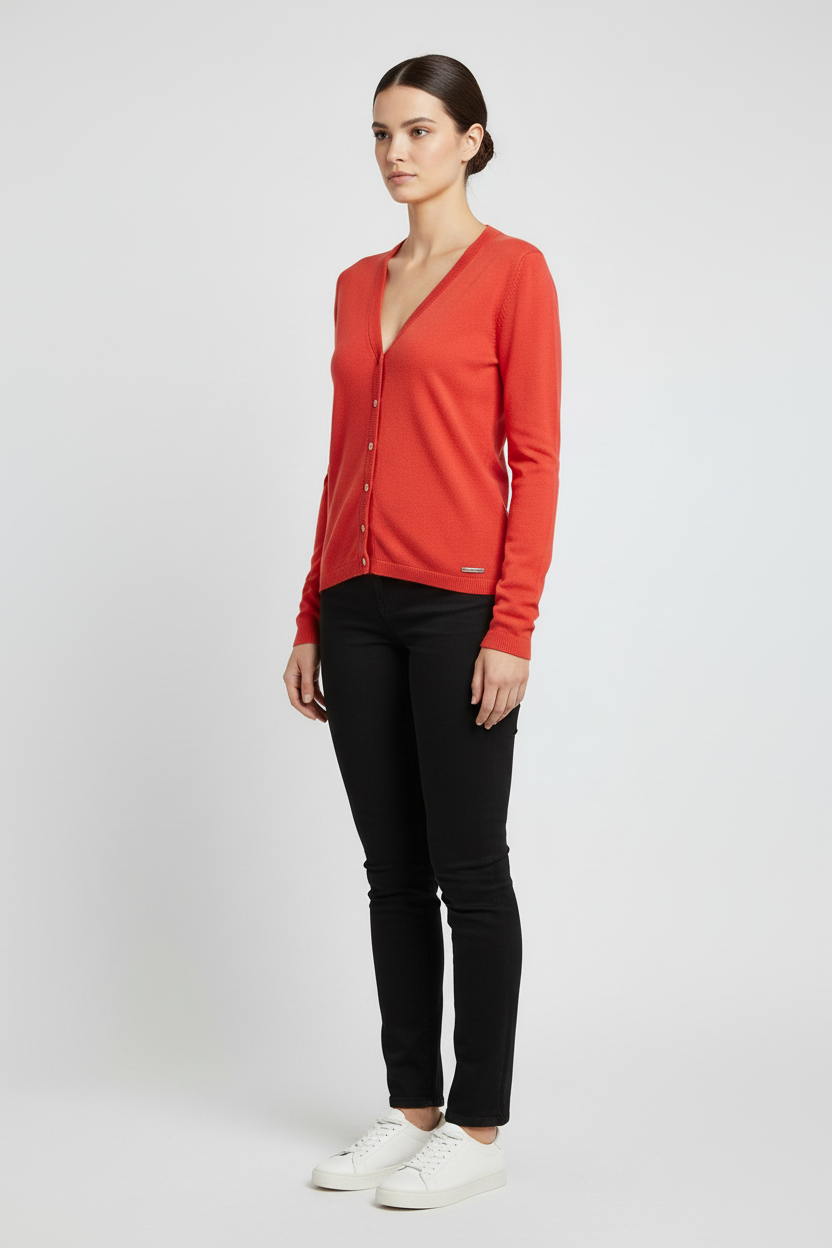 ESPRIT Damen Strickjacke Rot Größe M