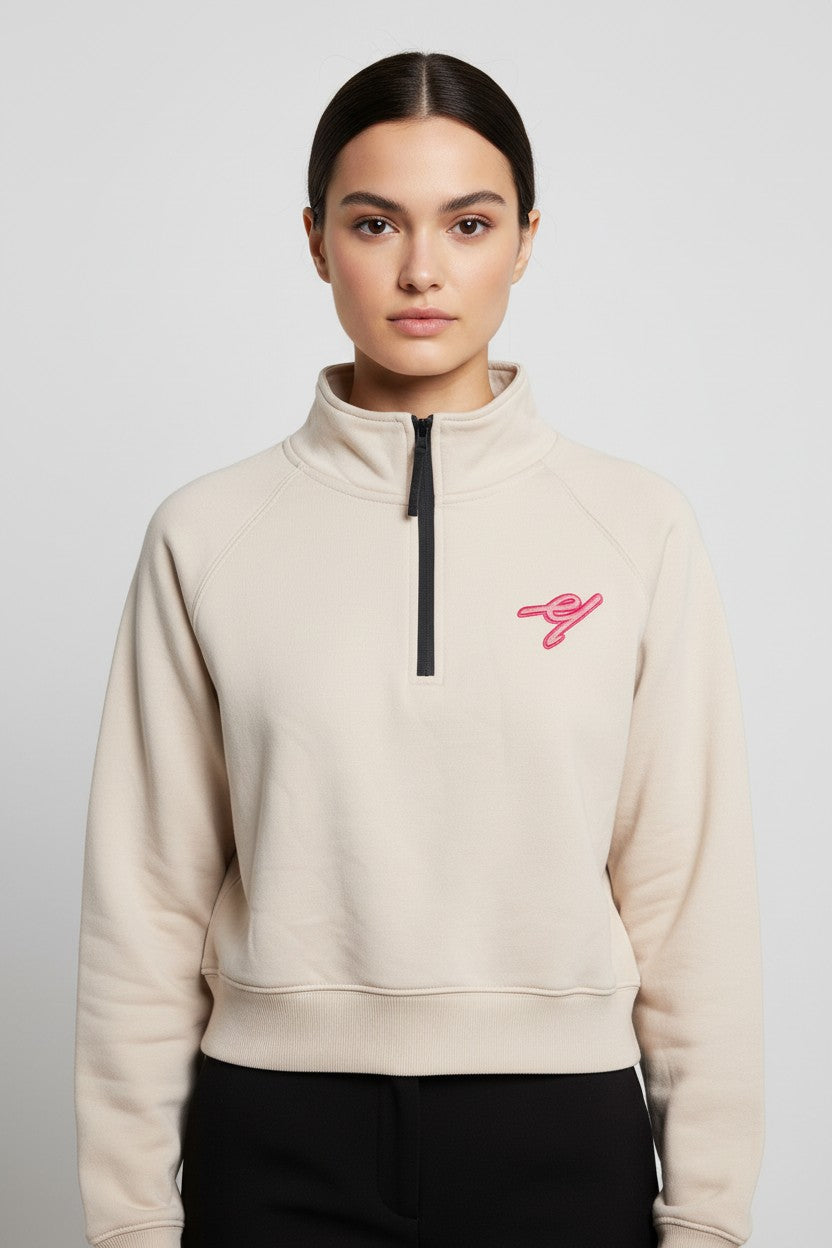 ESPRIT Damen Sweatshirt Beige Größe M