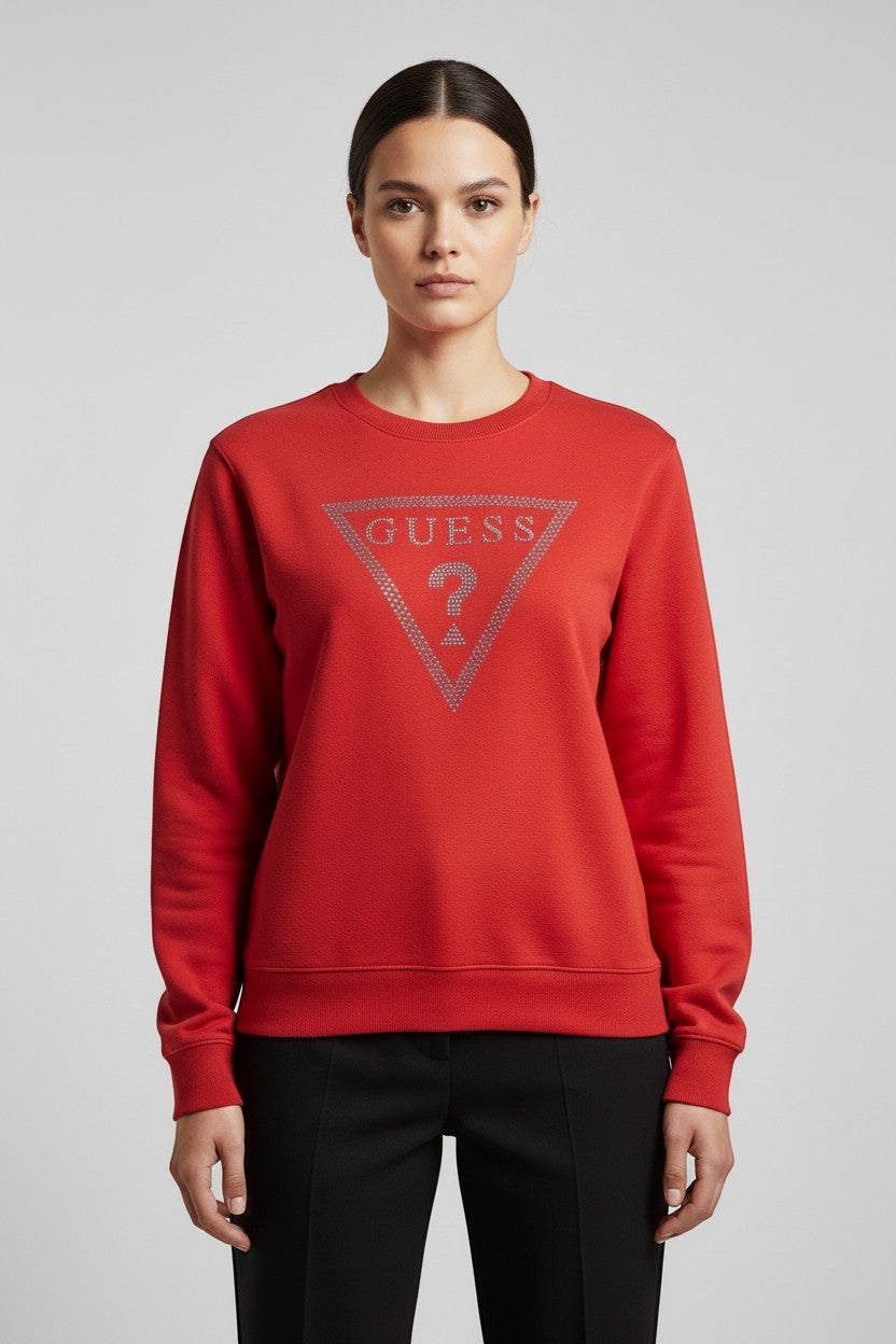 Guess Damen Sweatshirt Rot Größe M