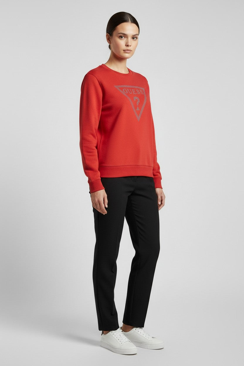 Guess Damen Sweatshirt Rot Größe M