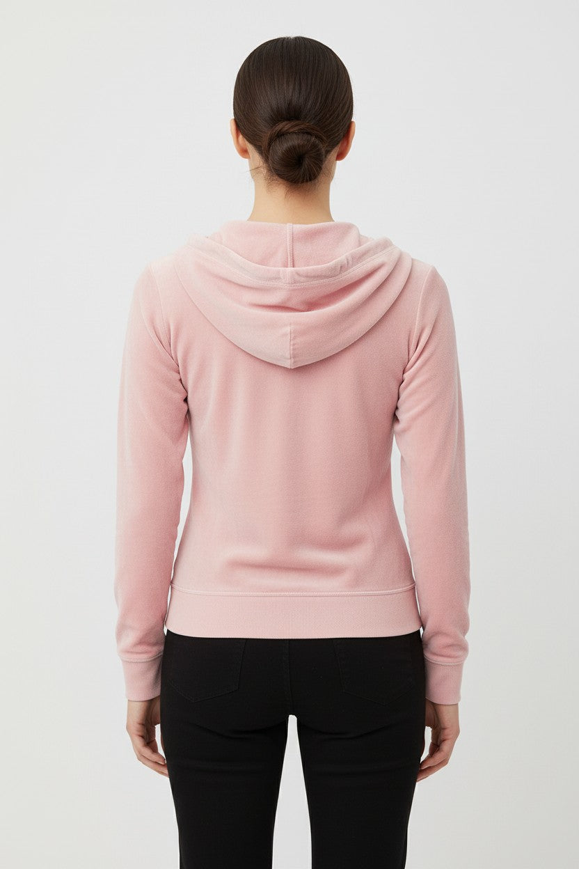 Juicy Couture Damen Kapuzenpullover Pink Größe L