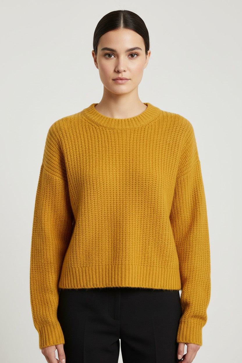 Replay Damen Strickpullover Gelb Größe M/L