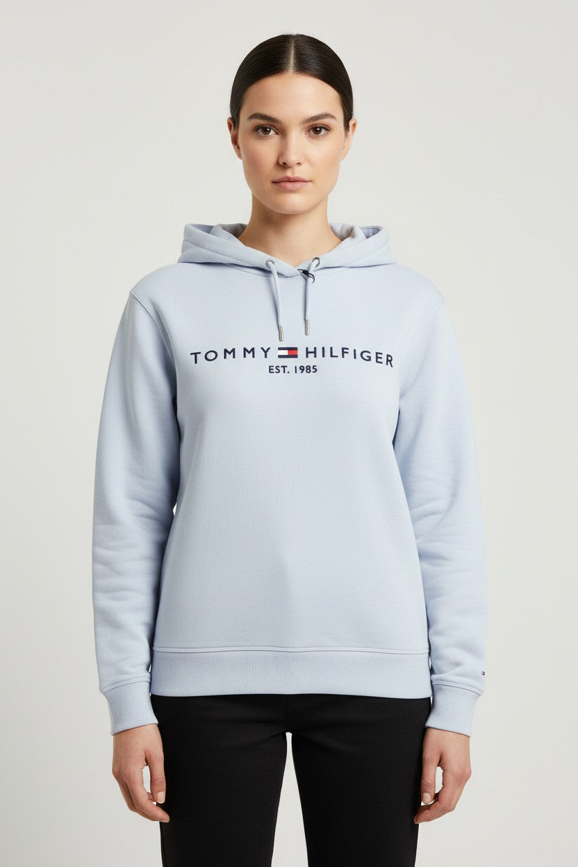 Tommy Hilfiger Damen Kapuzenpullover Blau Größe L