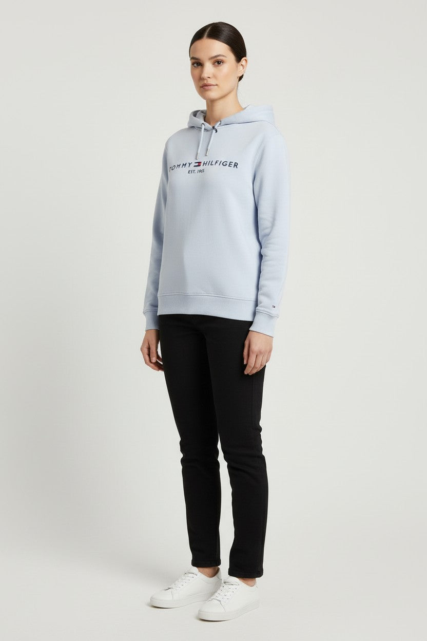 Tommy Hilfiger Damen Kapuzenpullover Blau Größe L