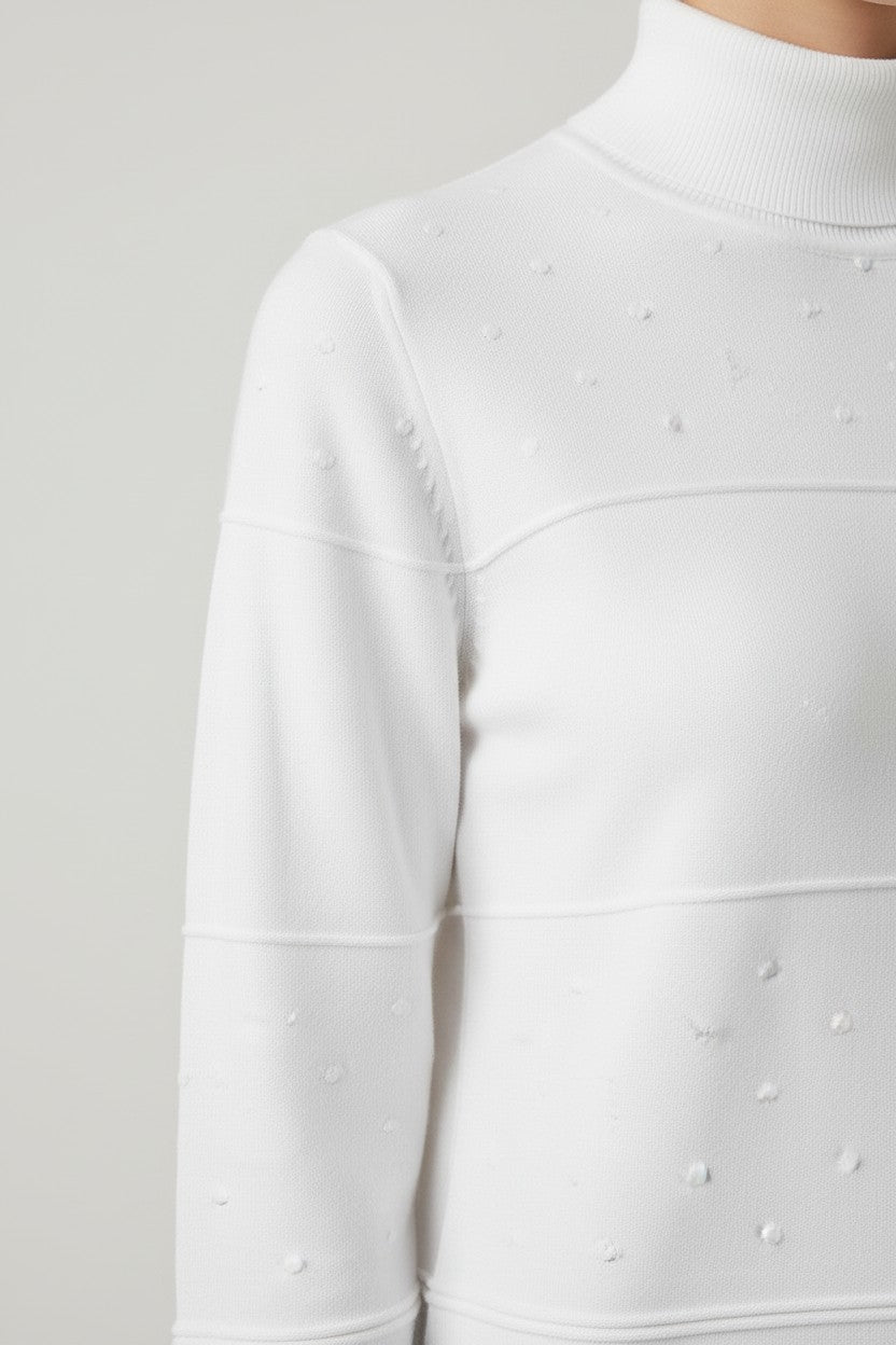 Tommy Hilfiger Damen Strickpullover Weiß Größe M