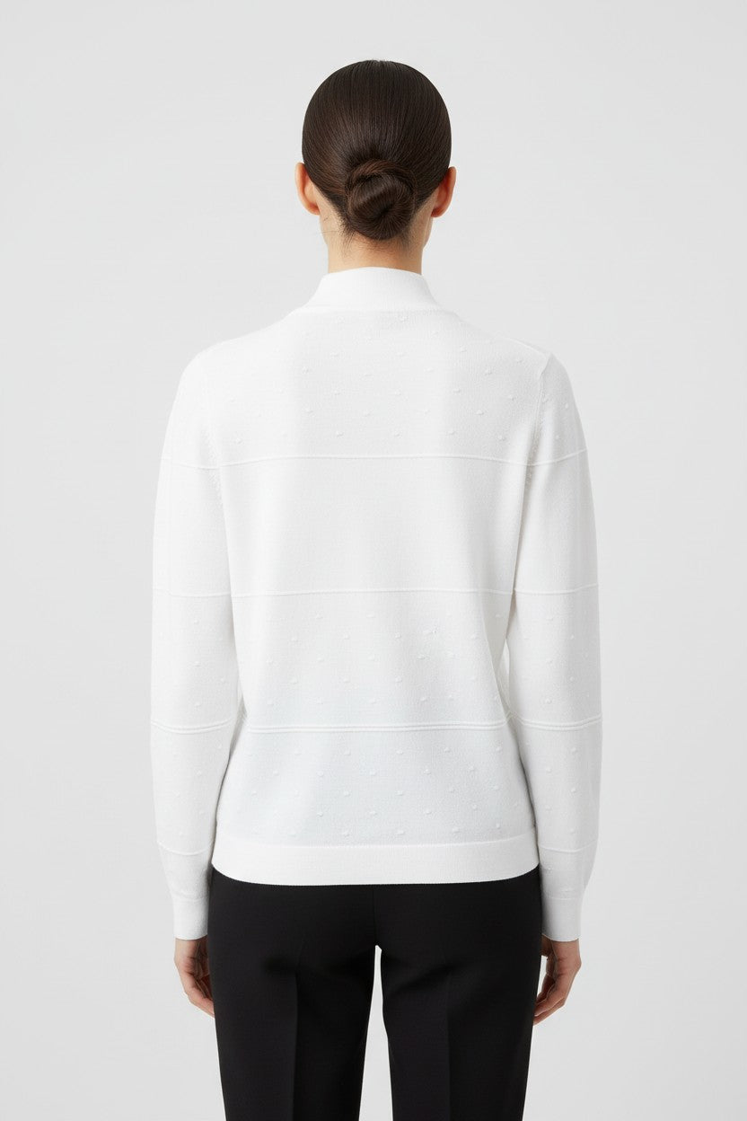 Tommy Hilfiger Damen Strickpullover Weiß Größe M