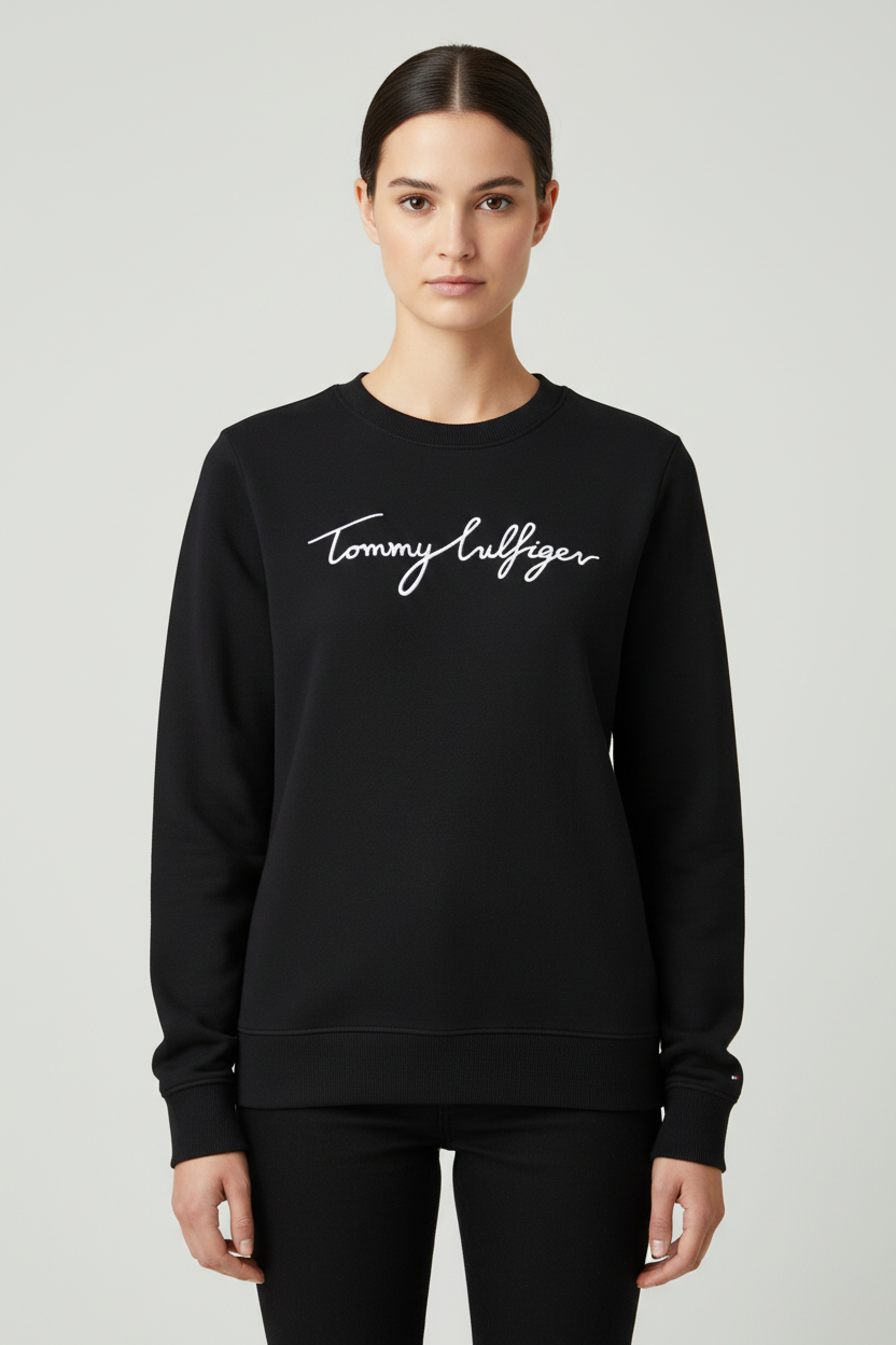 Tommy Hilfiger Damen Sweatshirt Blau Größe L