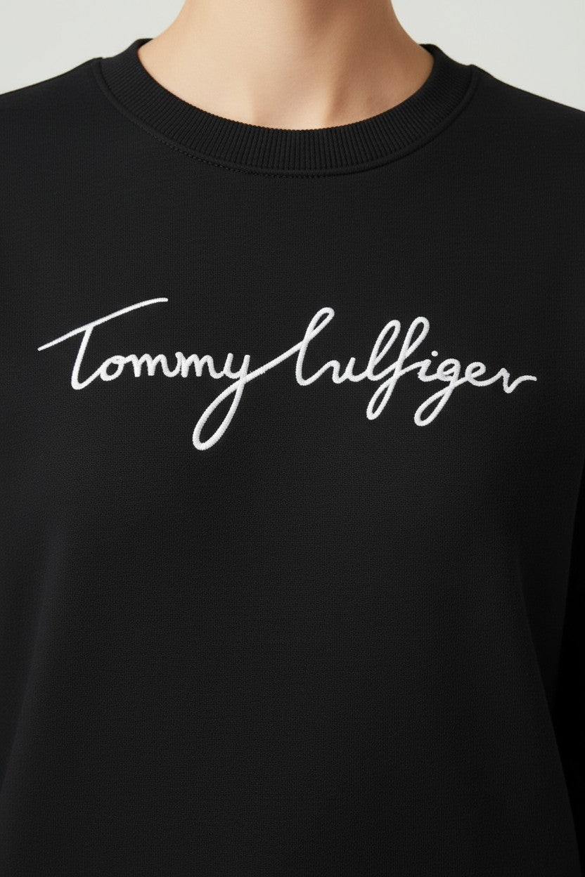 Tommy Hilfiger Damen Sweatshirt Blau Größe L