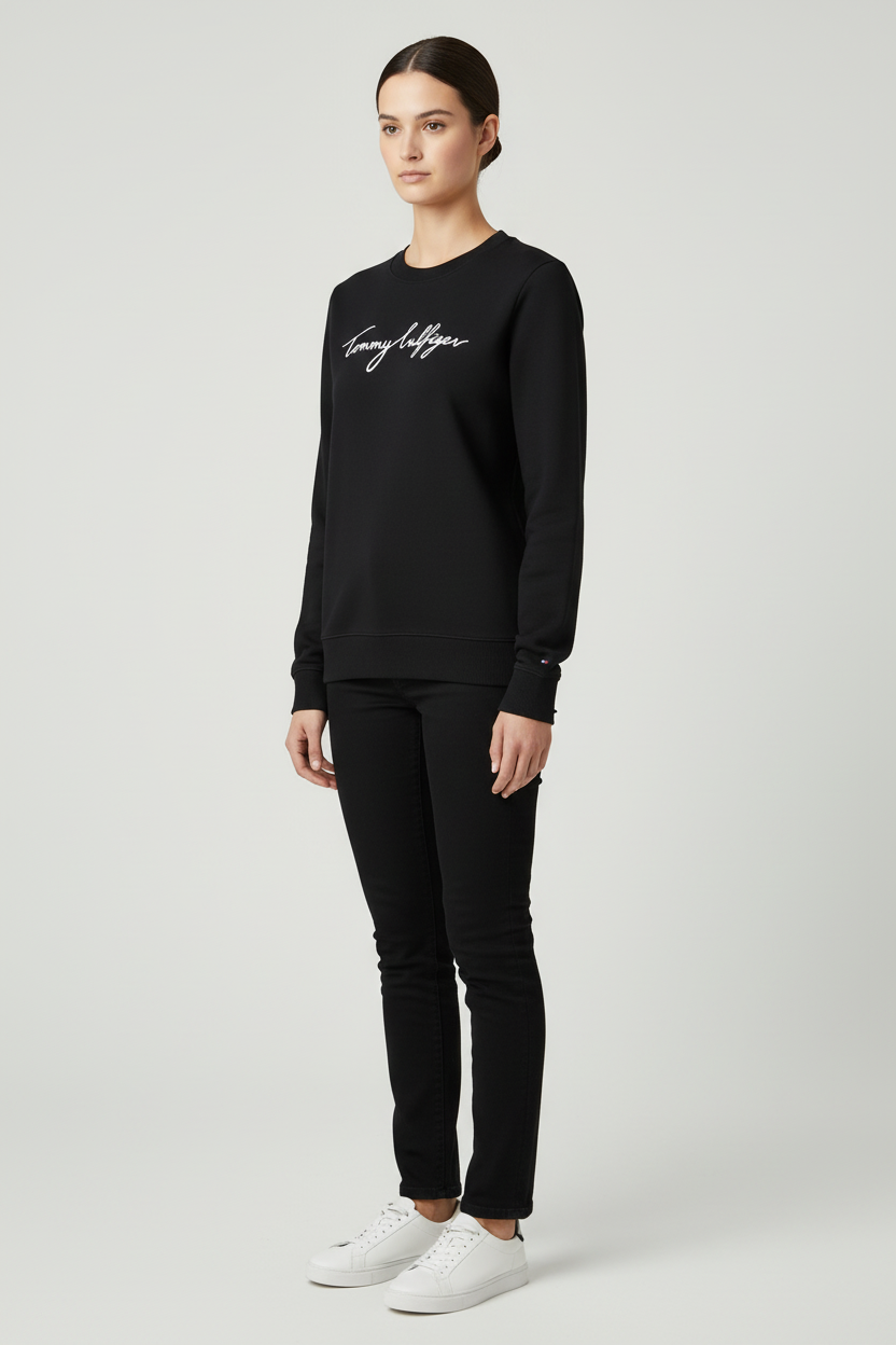 Tommy Hilfiger Damen Sweatshirt Blau Größe L