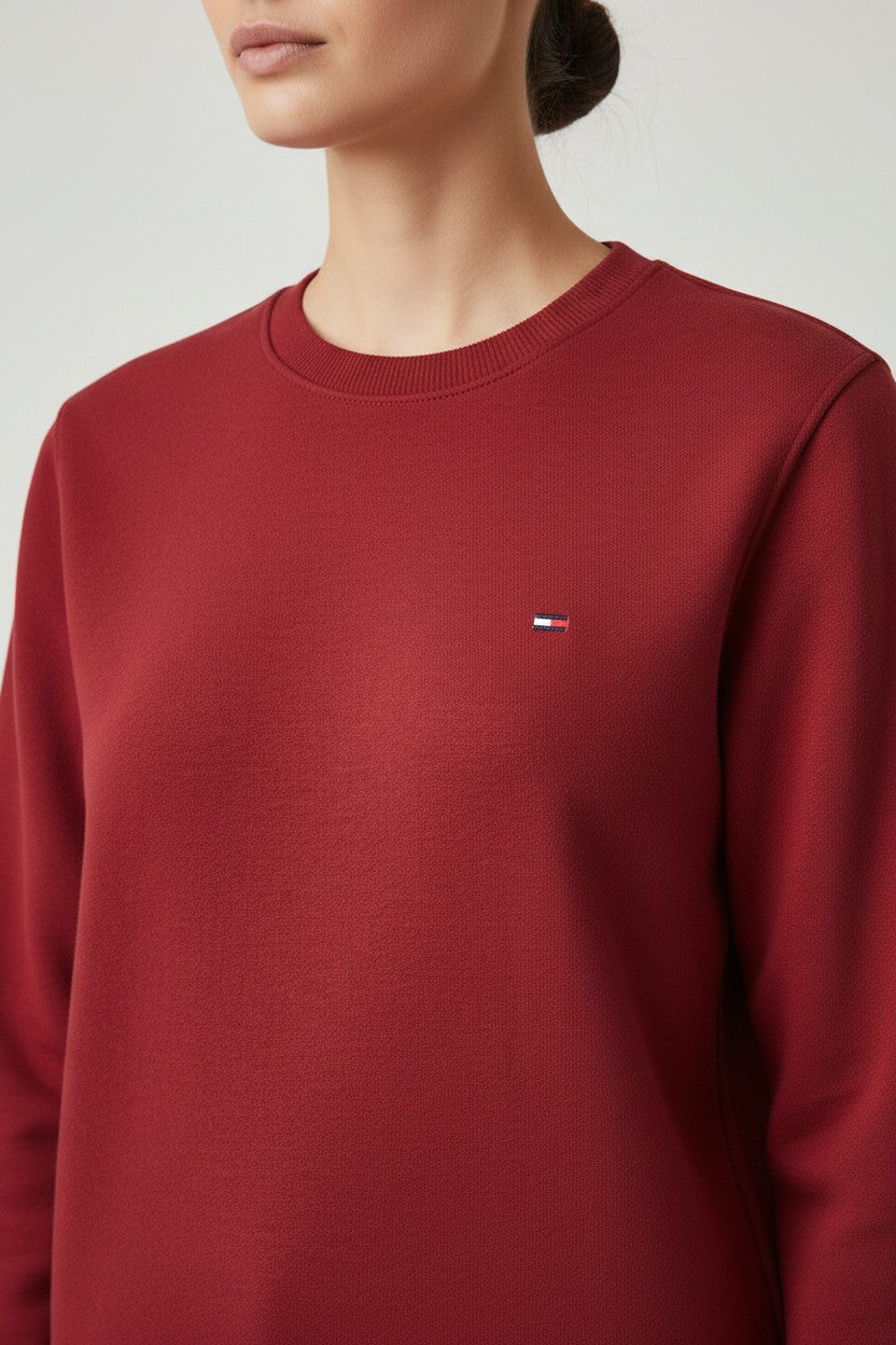 Tommy Hilfiger Damen Sweatshirt Pink Größe L