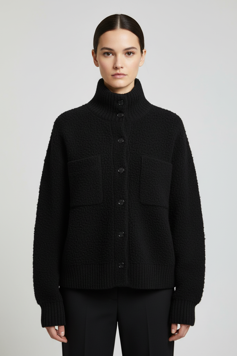 United Colors of Benetton Damen Strickjacke Schwarz Größe L