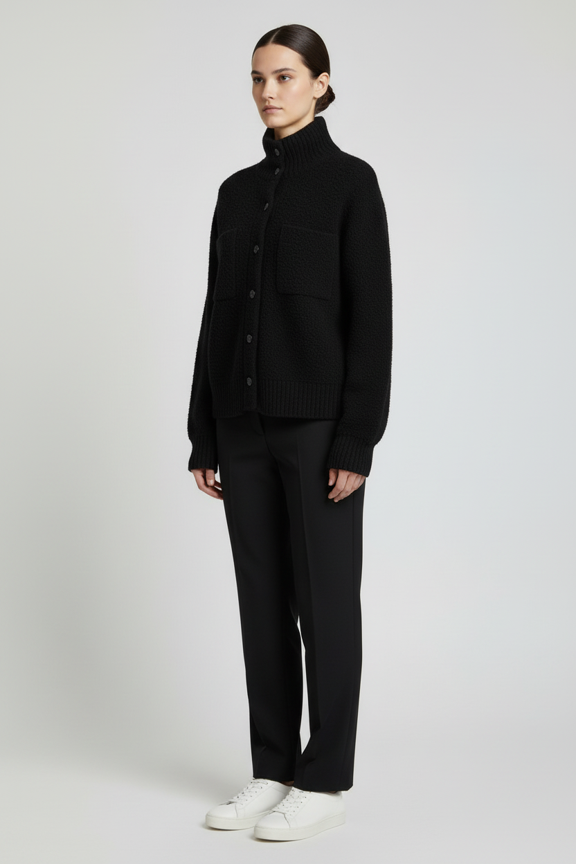 United Colors of Benetton Damen Strickjacke Schwarz Größe L