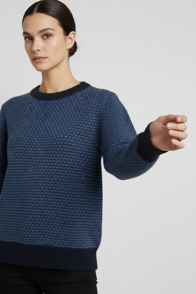United Colors of Benetton Damen Strickpullover Blau Größe M