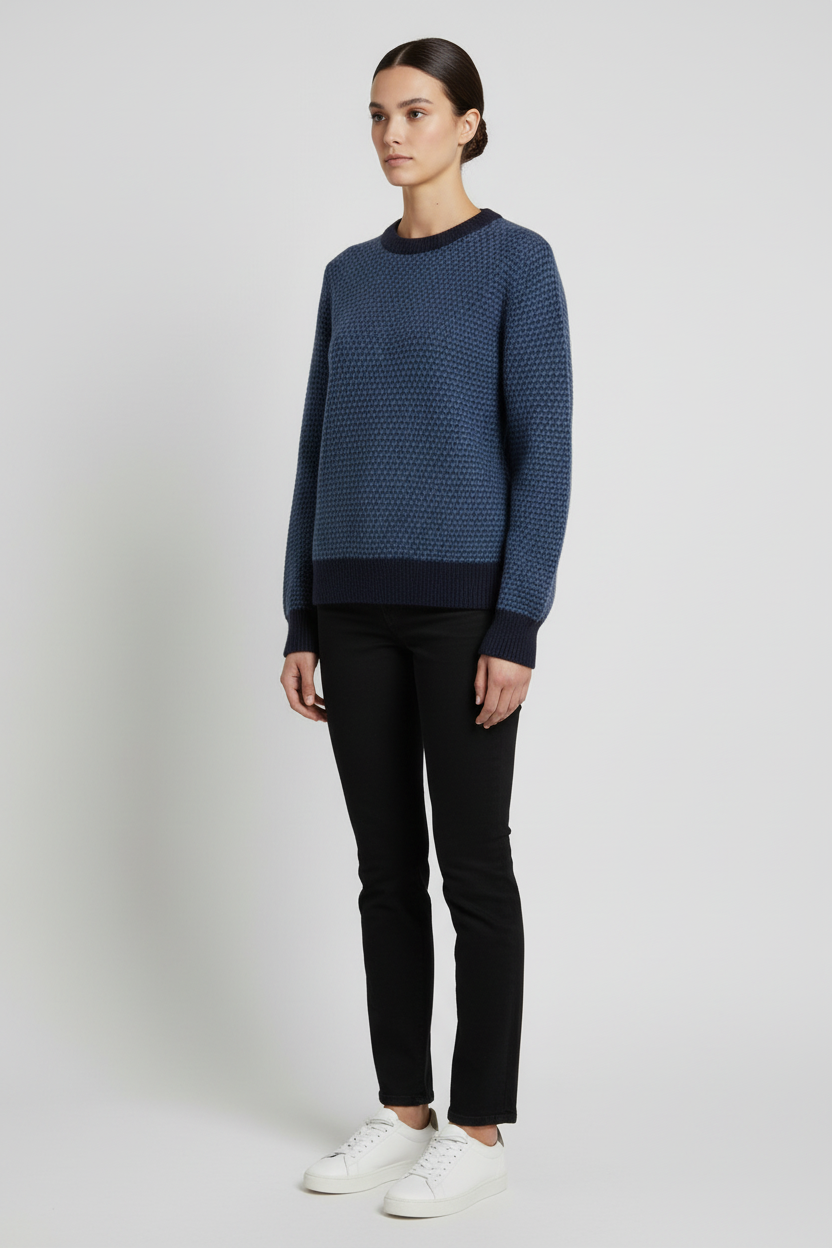 United Colors of Benetton Damen Strickpullover Blau Größe M