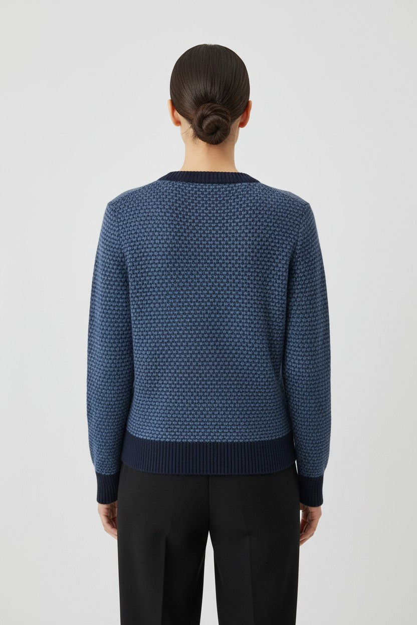 United Colors of Benetton Damen Strickpullover Blau Größe M