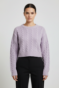 United Colors of Benetton Damen Strickpullover Lila Größe M