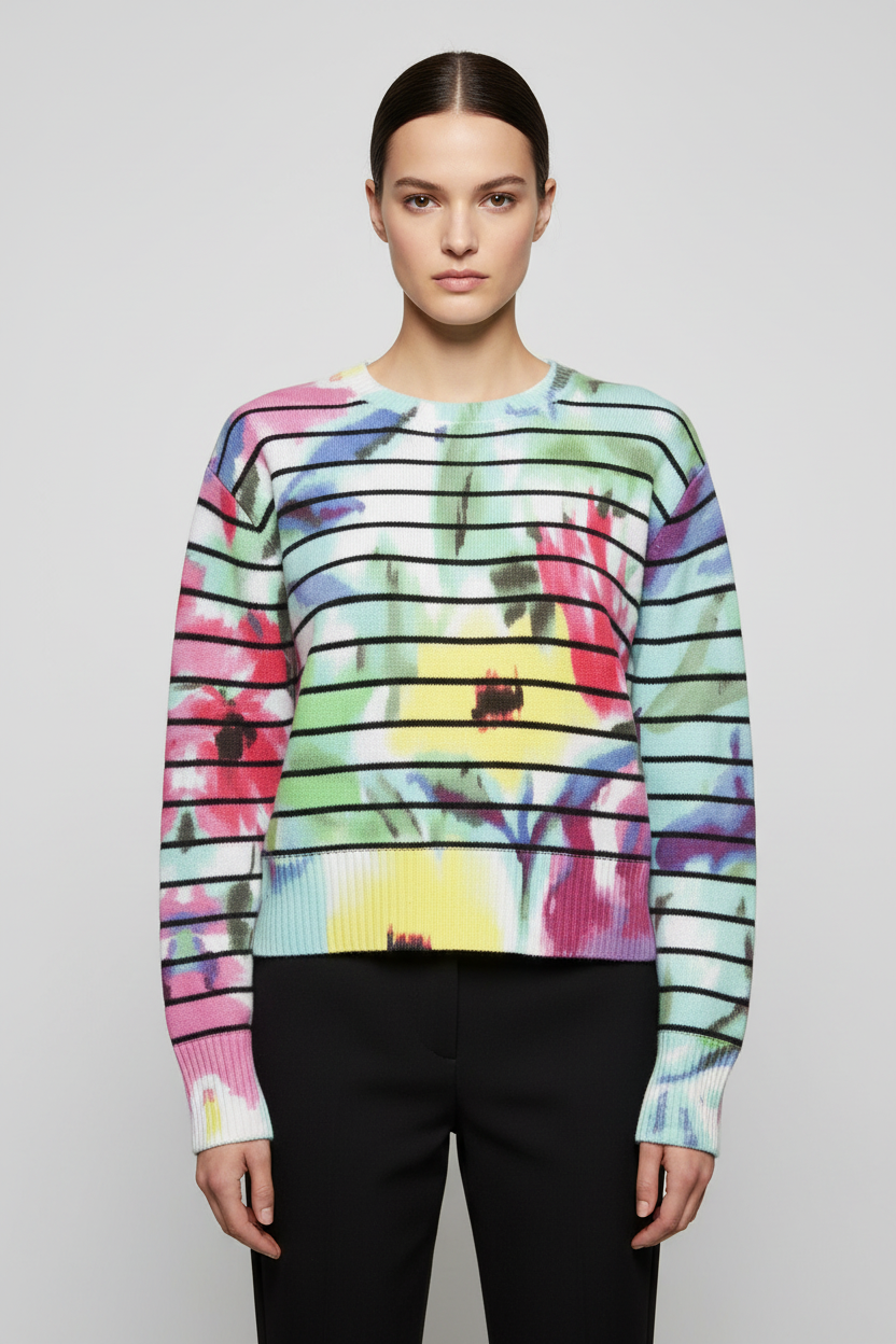 Desigual Damen Strickpullover Mehrfarbig Größe L