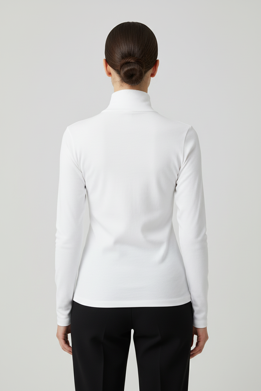 ESPRIT Damen Rollkragenpullover Weiß Größe S