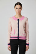 Tommy Hilfiger Damen Strickjacke Pink Mehrfarbig Größe S