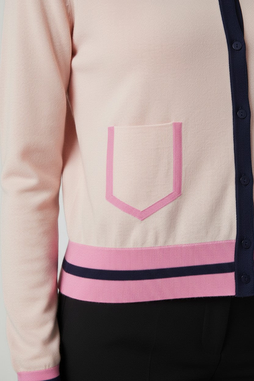 Tommy Hilfiger Damen Strickjacke Pink Mehrfarbig Größe S