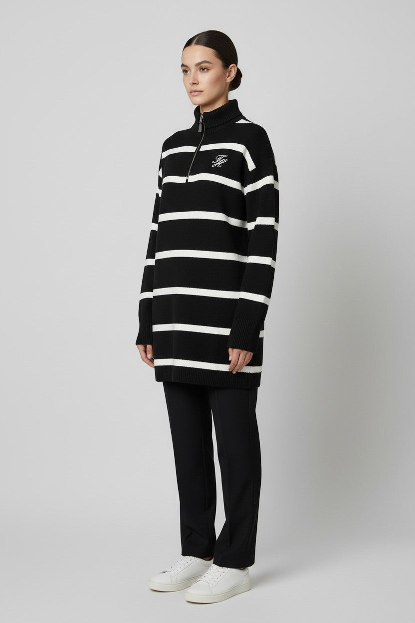 Tommy Hilfiger Damen Strickpullover Schwarz Weiß Größe S