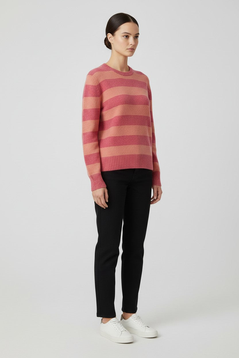 United Colors of Benetton Damen Strickpullover Rot Orange Größe M