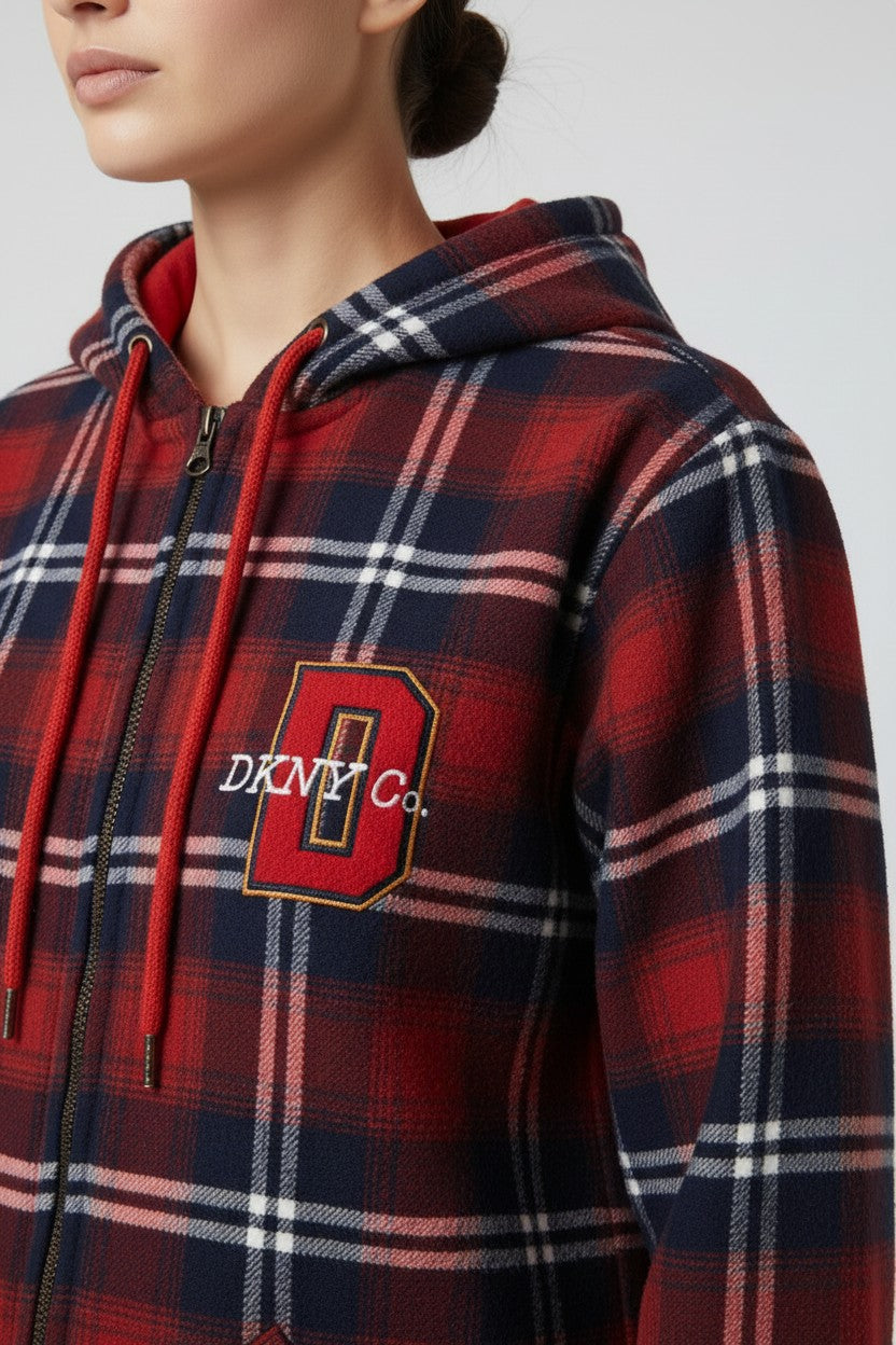 DKNY Damen Kapuzenpullover Mehrfarbig Größe M