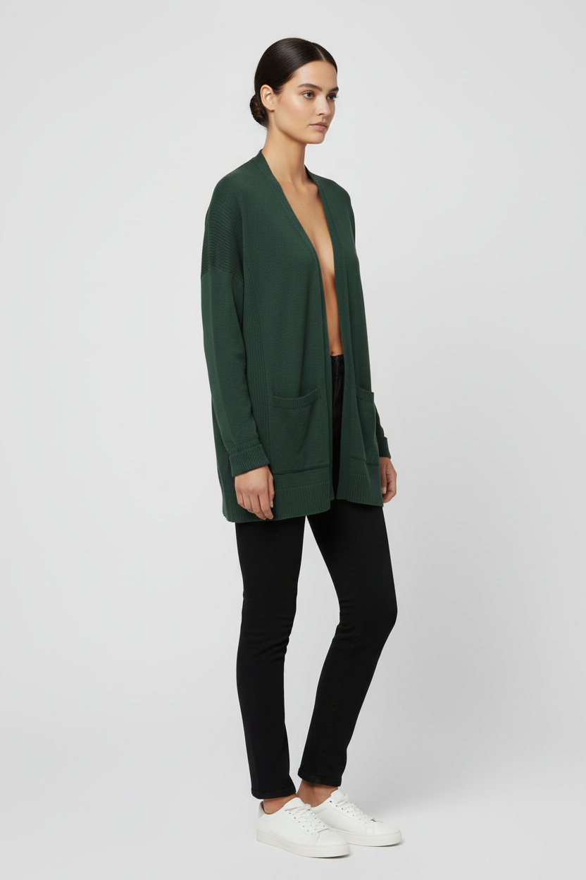 ESPRIT Damen Strickjacke Grün Größe L