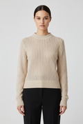 ESPRIT Damen Strickpullover Beige Größe S