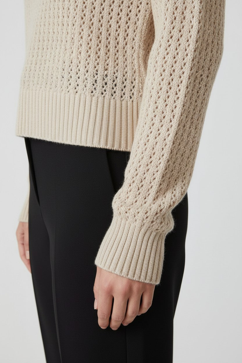 ESPRIT Damen Strickpullover Beige Größe S