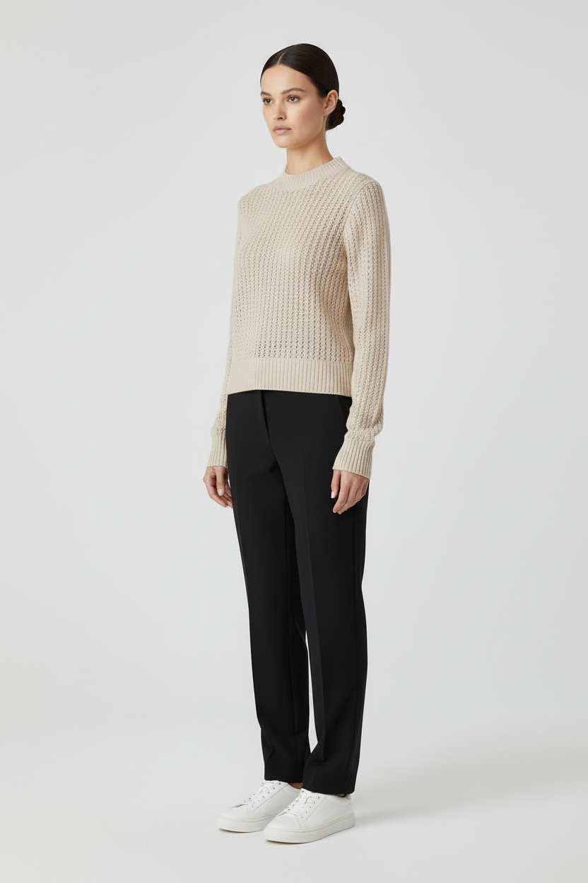 ESPRIT Damen Strickpullover Beige Größe S