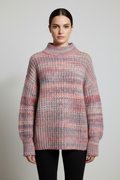 ESPRIT Damen Strickpullover Blau Rot Weiß Größe M