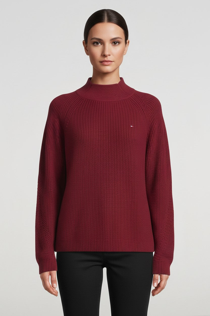 Tommy Hilfiger Damen Strickpullover Pink Größe L