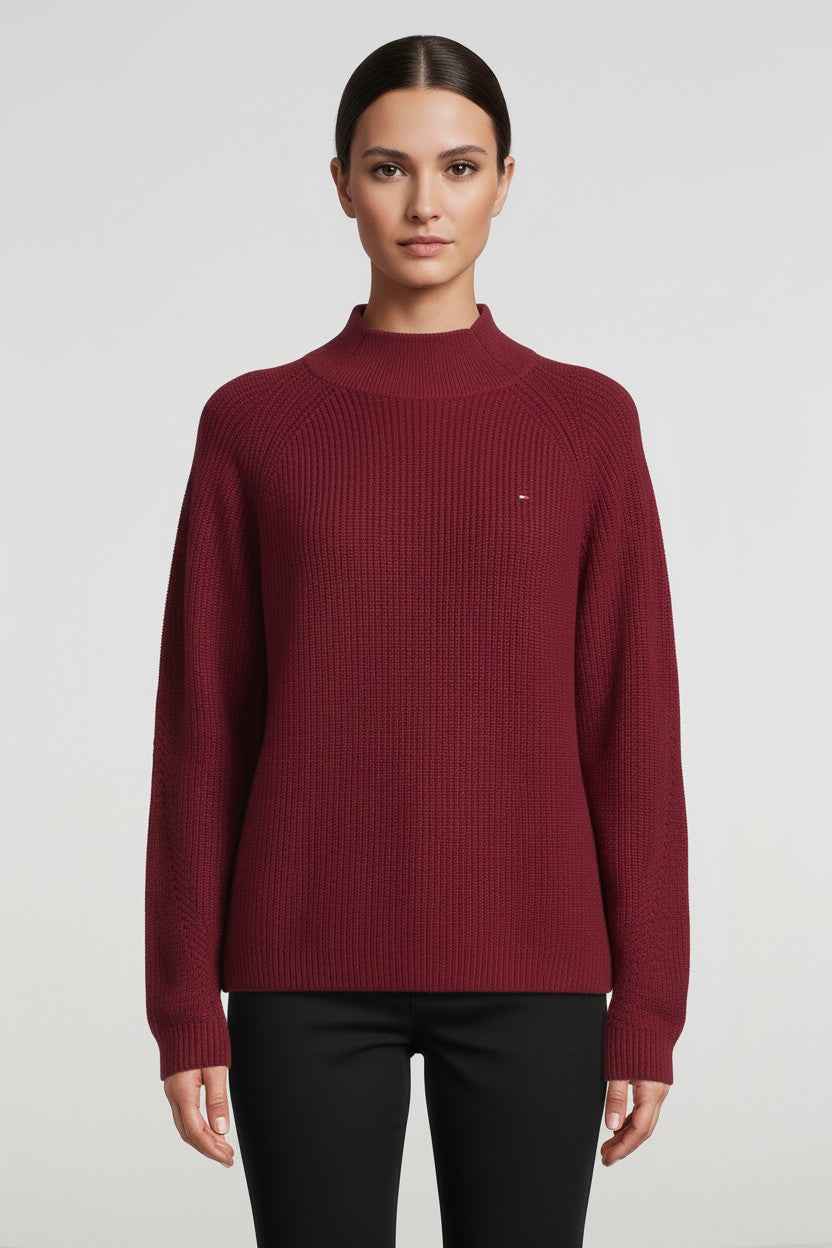 Tommy Hilfiger Damen Strickpullover Pink Größe L