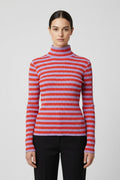 ESPRIT Damen Rollkragenpullover Rot Lila Größe XL