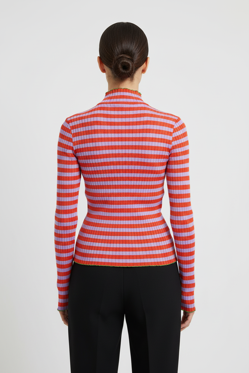 ESPRIT Damen Rollkragenpullover Rot Lila Größe XL
