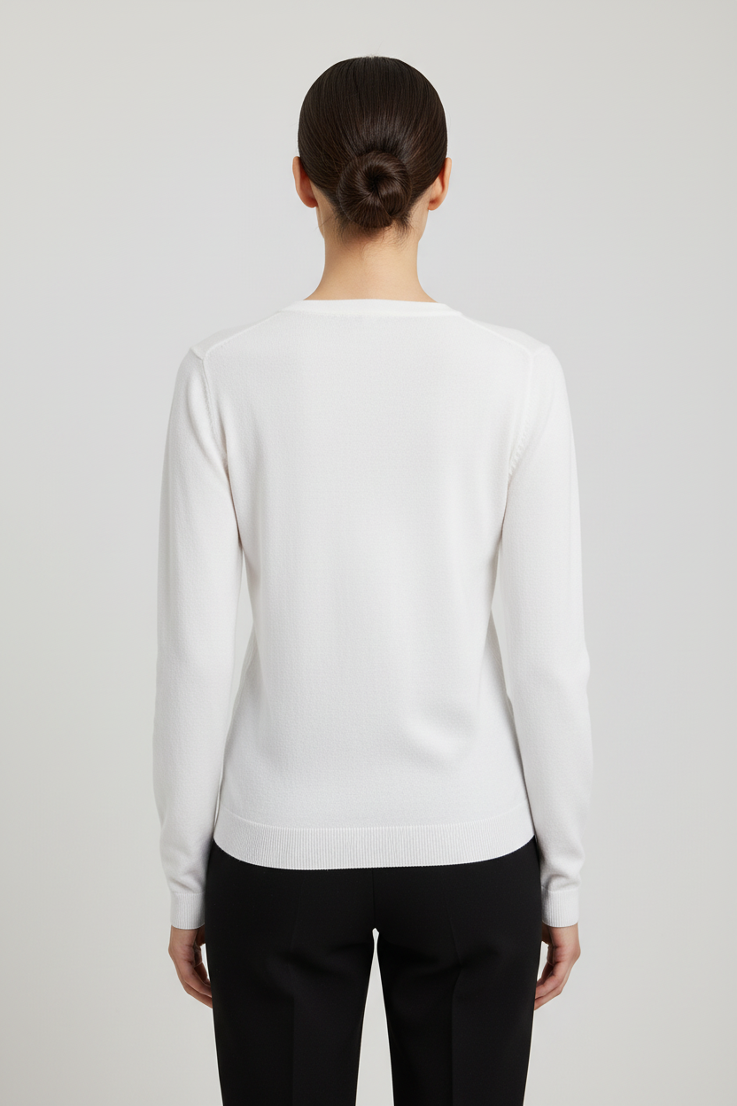 ESPRIT Damen Strickjacke Weiß Größe S