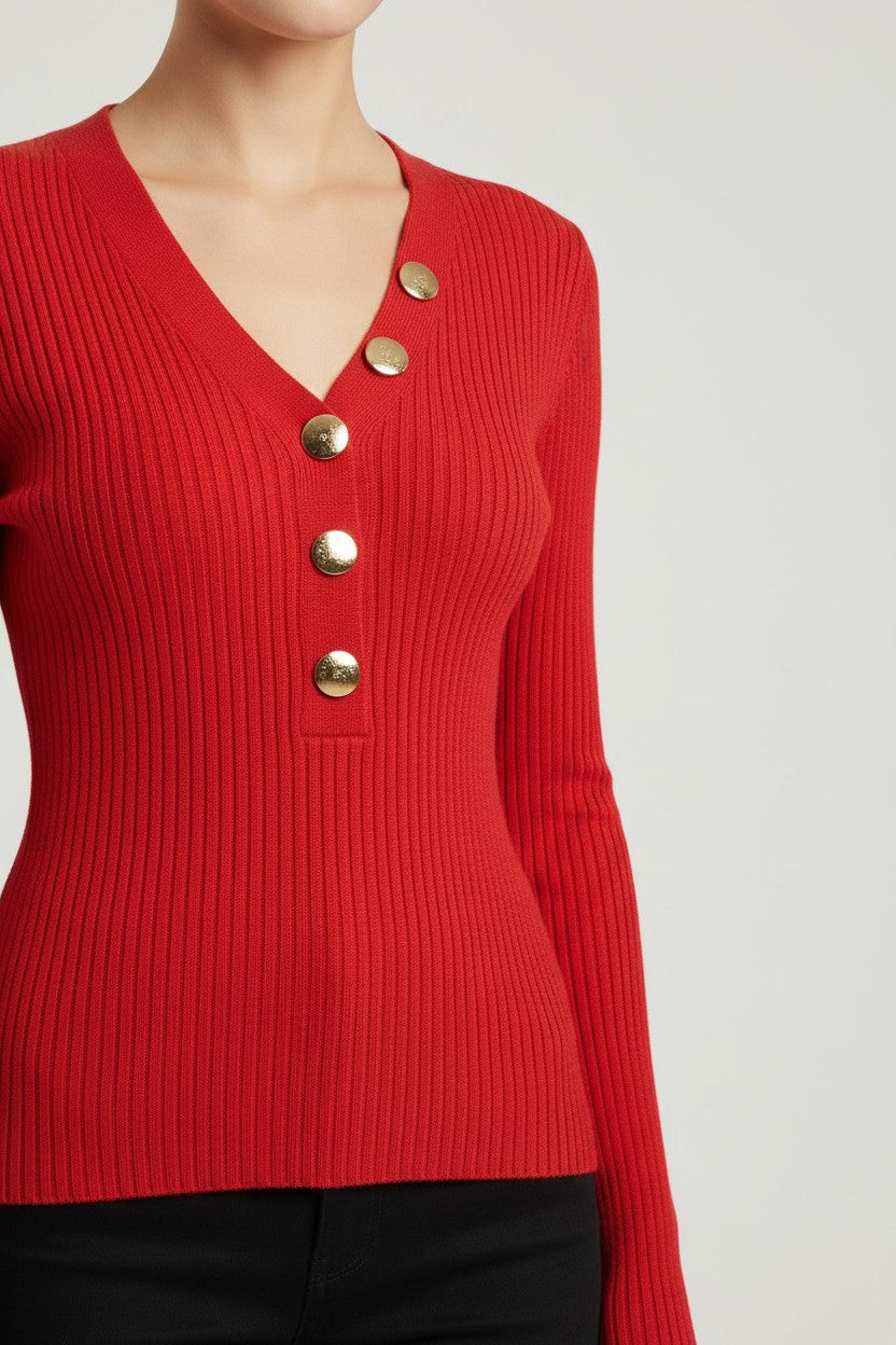 Guess Damen Strickpullover Rot Größe XS