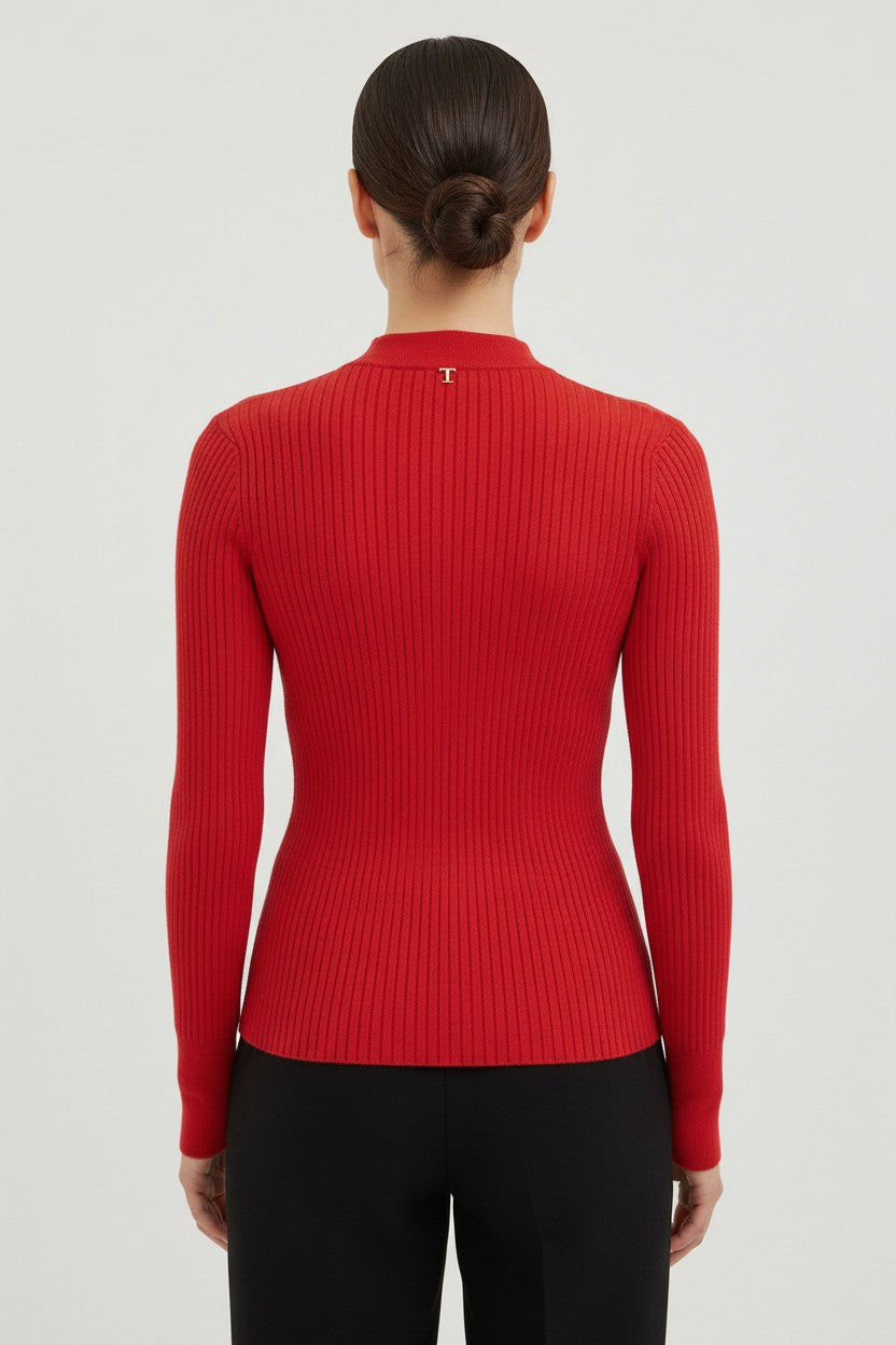 Guess Damen Strickpullover Rot Größe XS