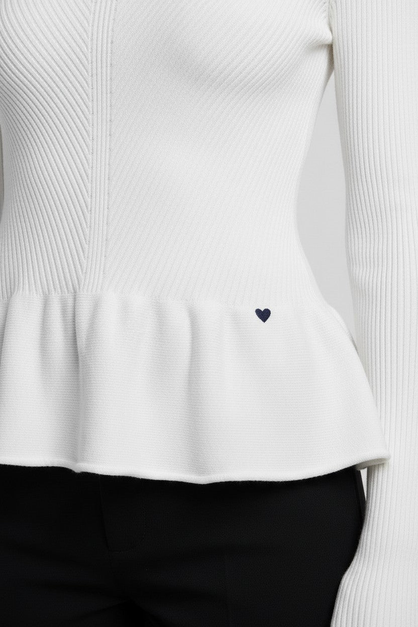 Guess Damen Strickpullover Weiß Größe S