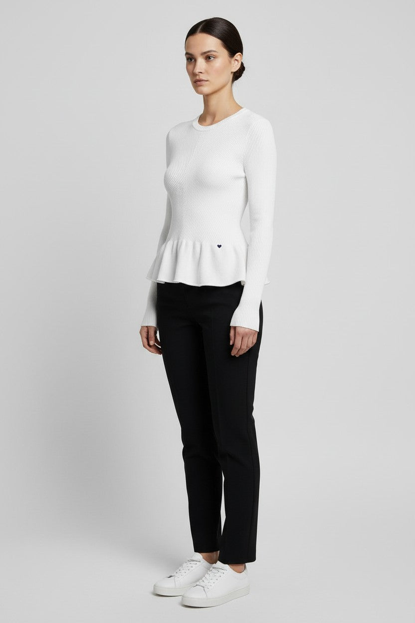 Guess Damen Strickpullover Weiß Größe S