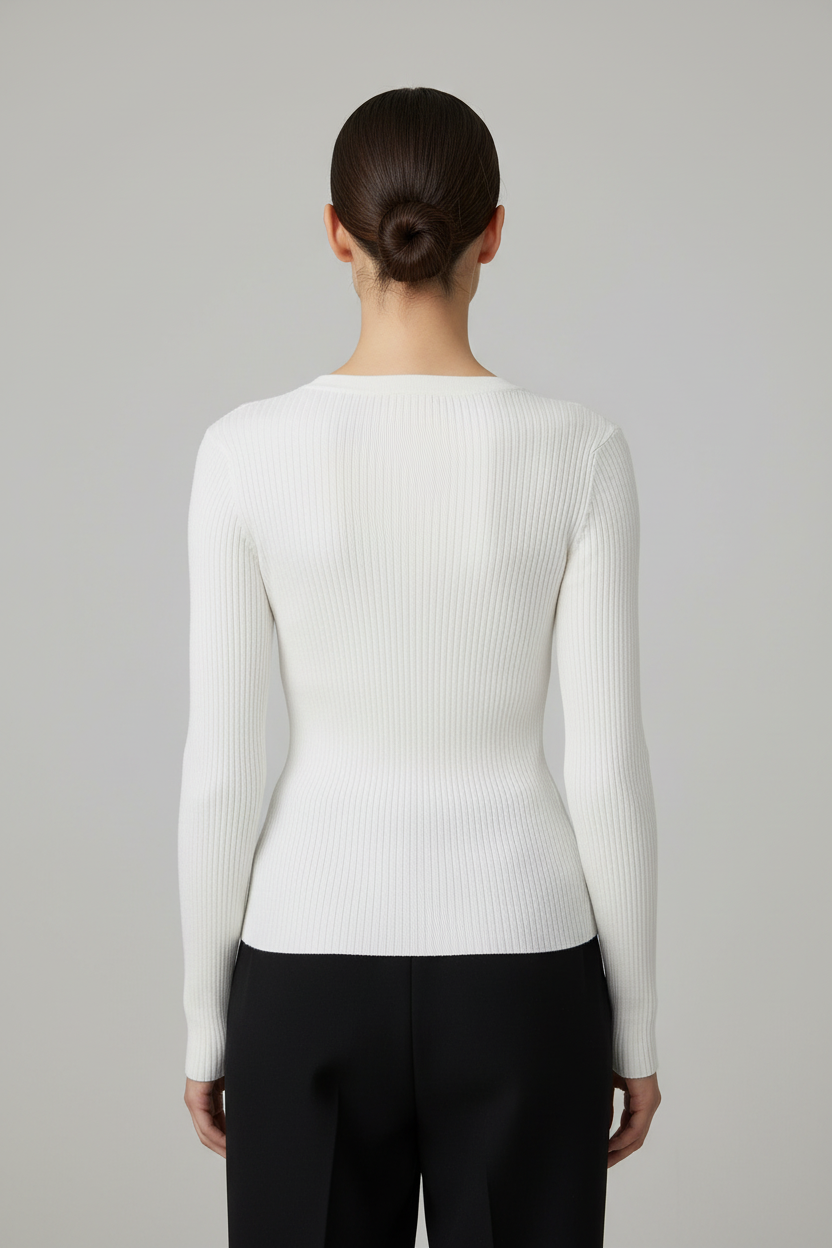 Guess Damen Strickpullover Weiß Größe S