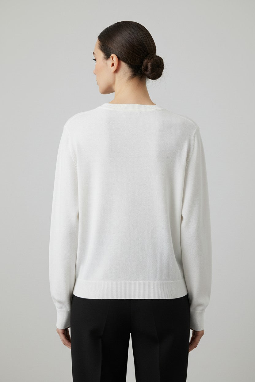 Guess Damen Sweatshirt Weiß Größe 44