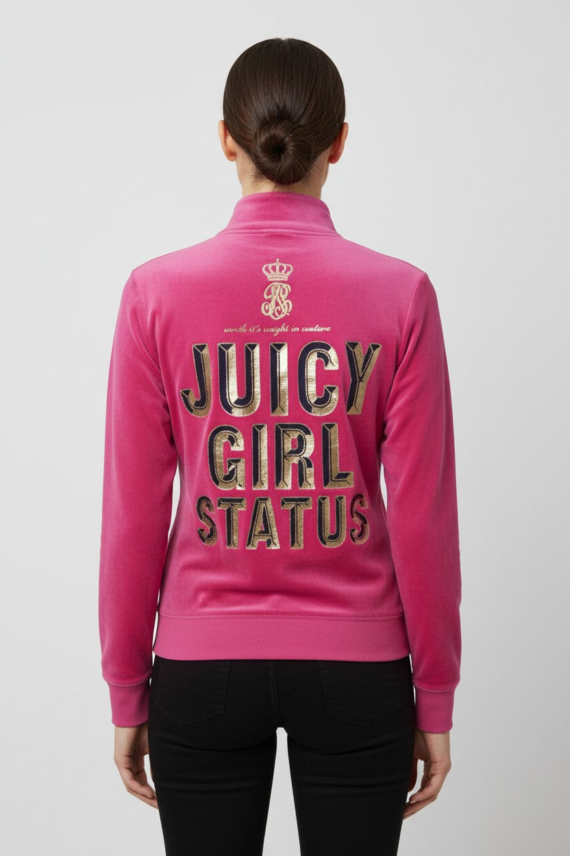 Juicy Couture Damen Kapuzenpullover Pink Größe XL