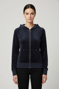 Juicy Couture Damen Kapuzenpullover Schwarz Größe S