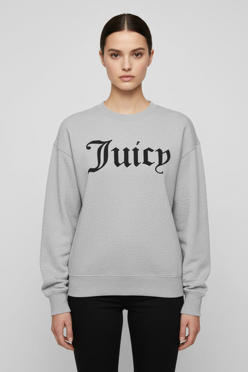 Juicy Couture Sport Damen Sweatshirt Grau Größe S
