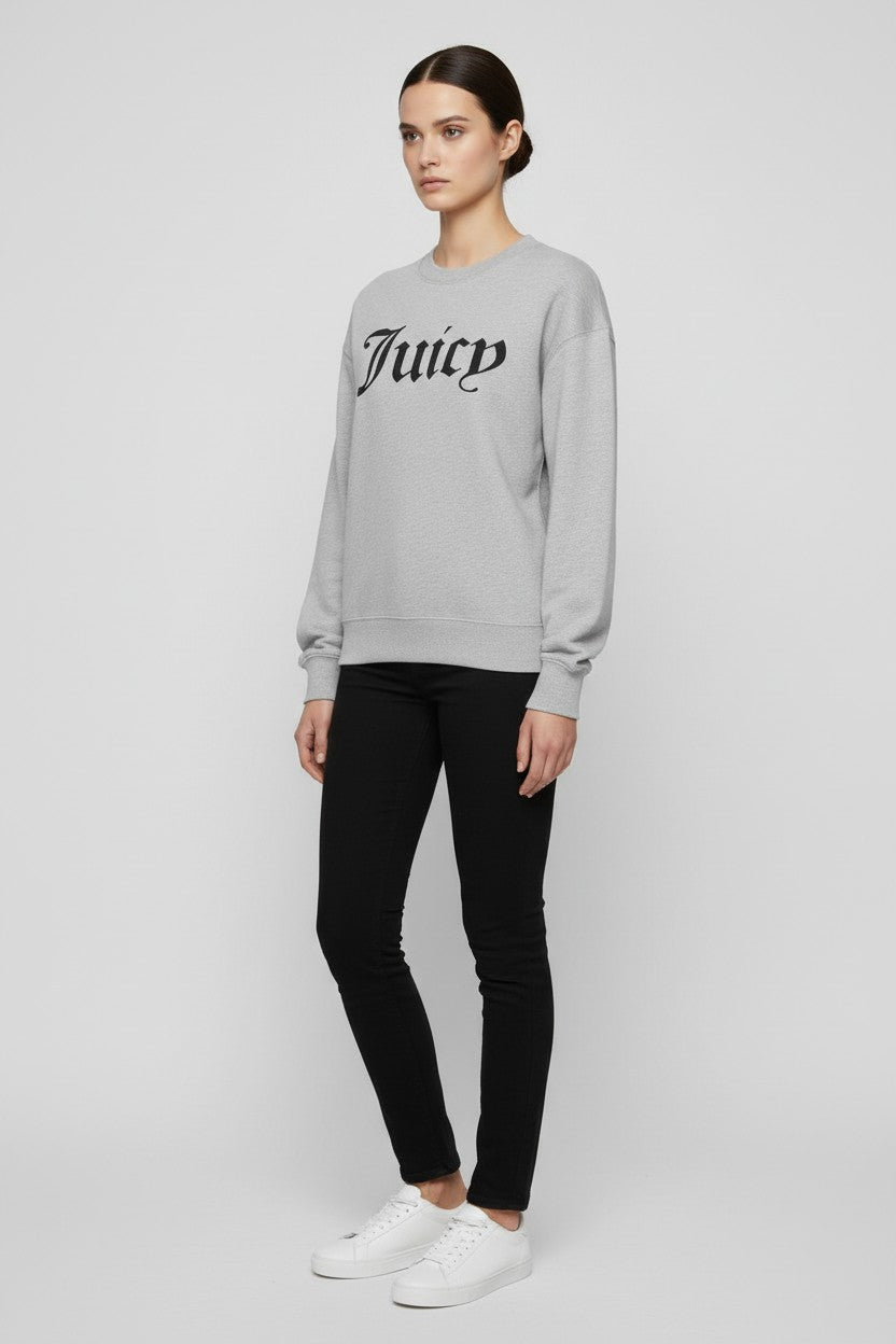 Juicy Couture Sport Damen Sweatshirt Grau Größe S