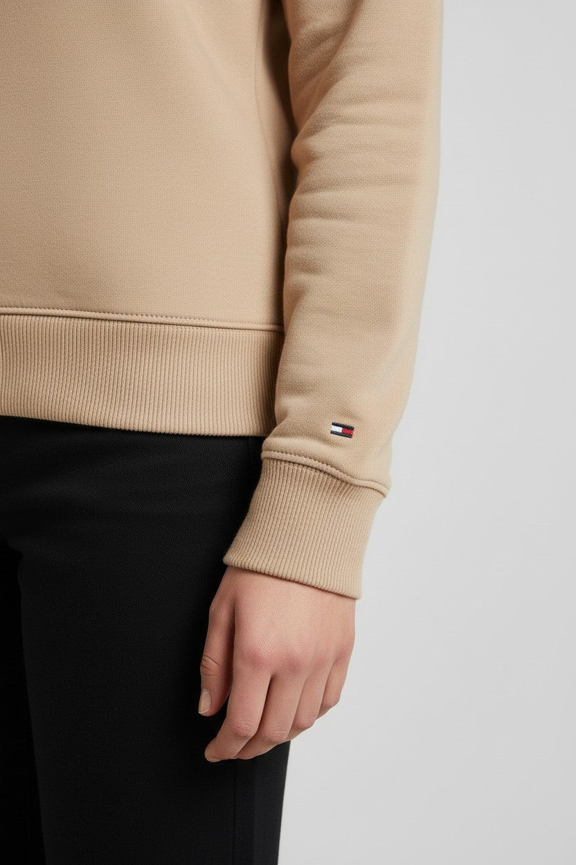 Tommy Hilfiger Damen Kapuzenpullover Beige Größe XS