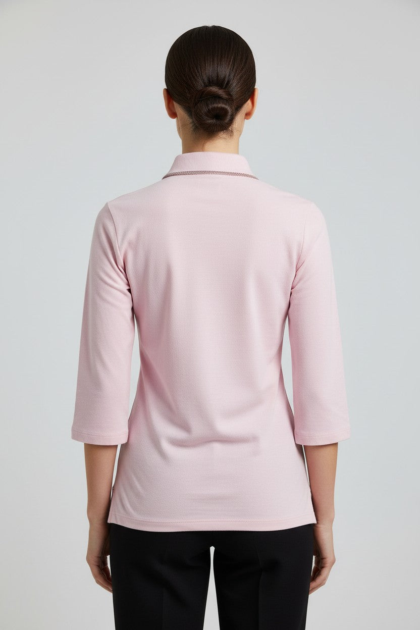 Tommy Hilfiger Damen Rugby Shirt Pink Größe S