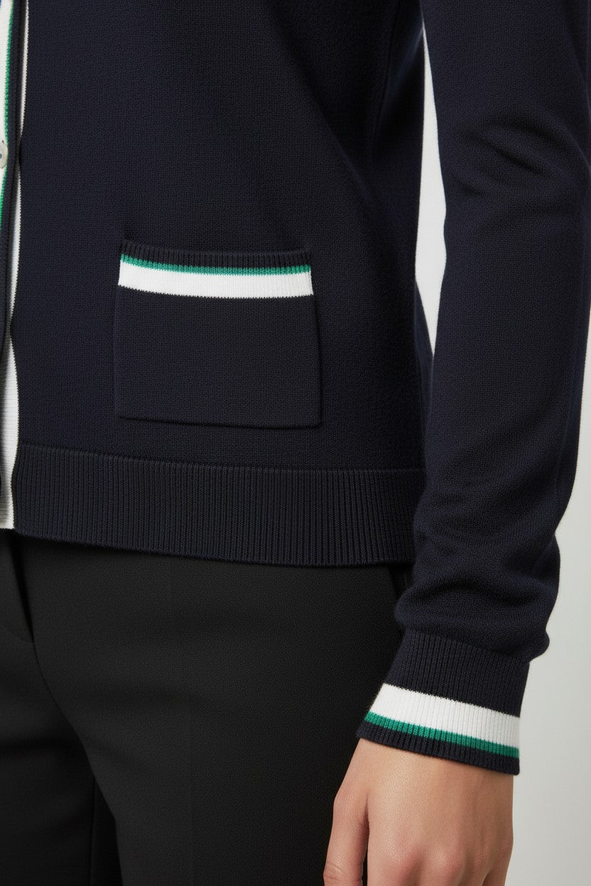 Tommy Hilfiger Damen Strickjacke Blau Größe S